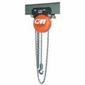 Cm Geared Trolley Hoist, Army Type Manual, Series Cyclone, 112 Ton, 10 Ft Lifting Height, 15516 4545